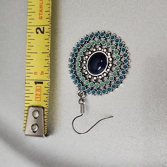 Boho Earrings Colorful boho BEADED - Picture 3 of 4